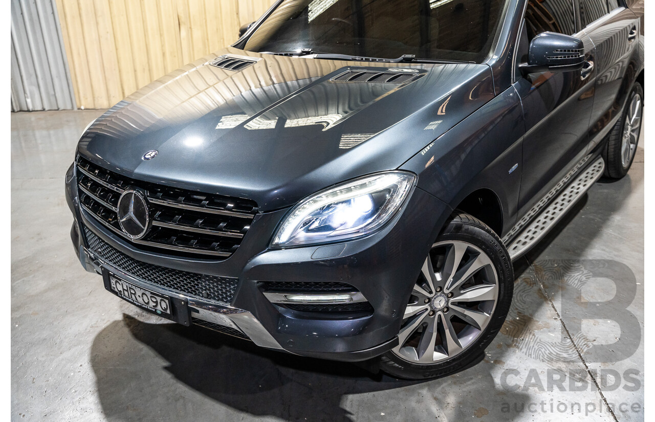 7/2012 Mercedes Benz ML350 Blue Efficiency (4x4) 166 4d Wagon Tenorite Grey V6 3.5L