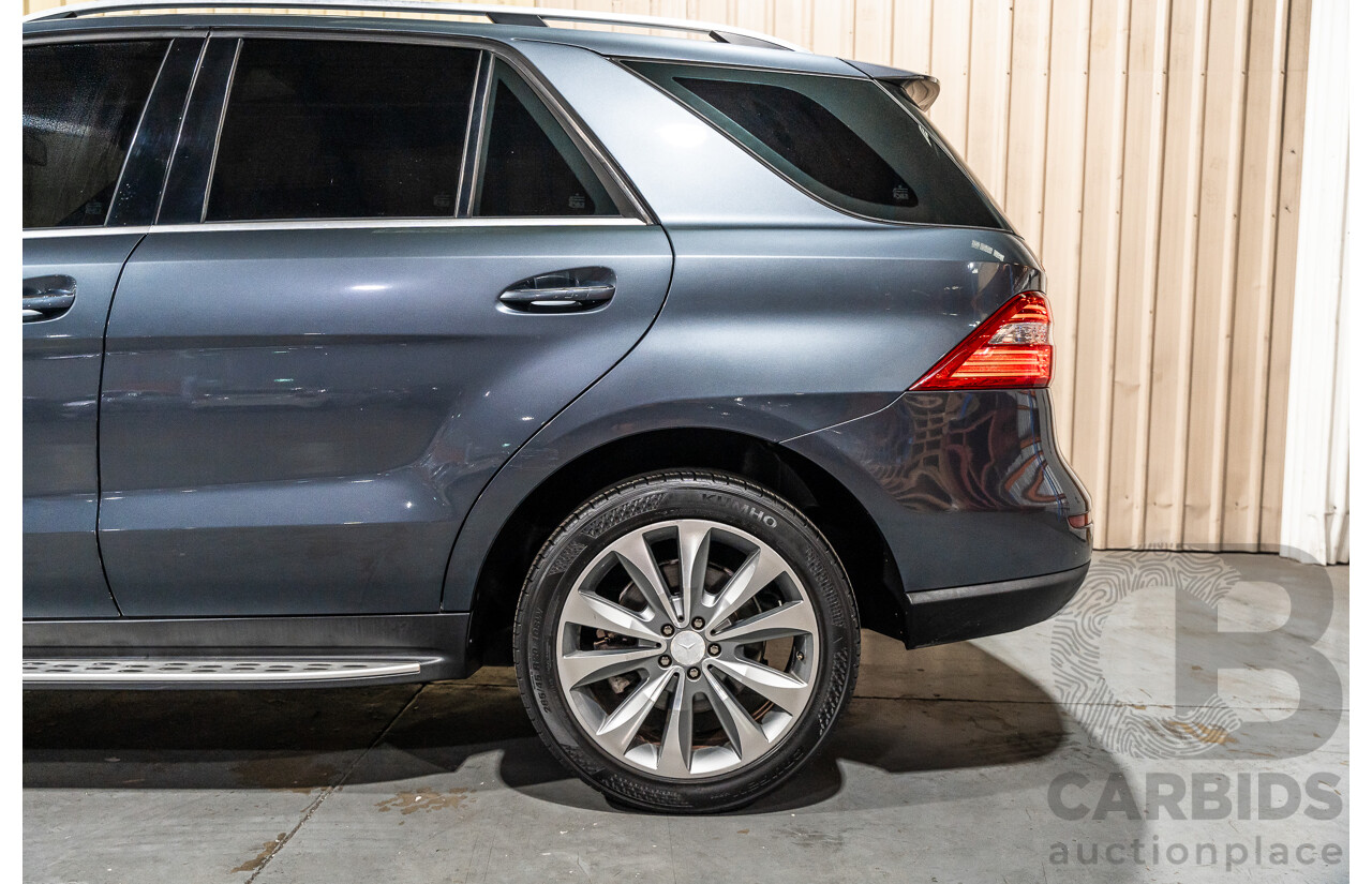 7/2012 Mercedes Benz ML350 Blue Efficiency (4x4) 166 4d Wagon Tenorite Grey V6 3.5L