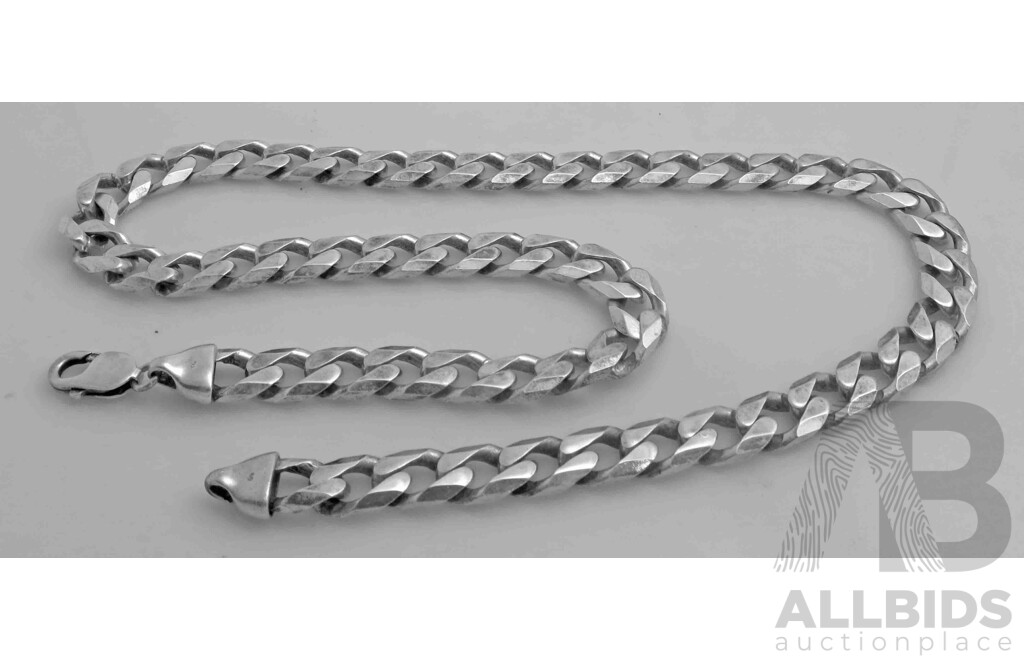 Very Heavy Long Sterling Silver Chain