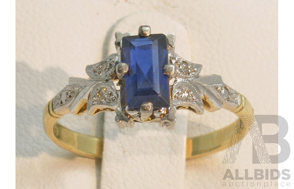 18ct Gold Sapphire & Diamond Ring