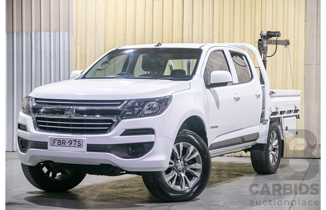 2/2019 Holden Colorado LS RG MY19 2d Crew C/Chas White Turbo Diesel 2.8L