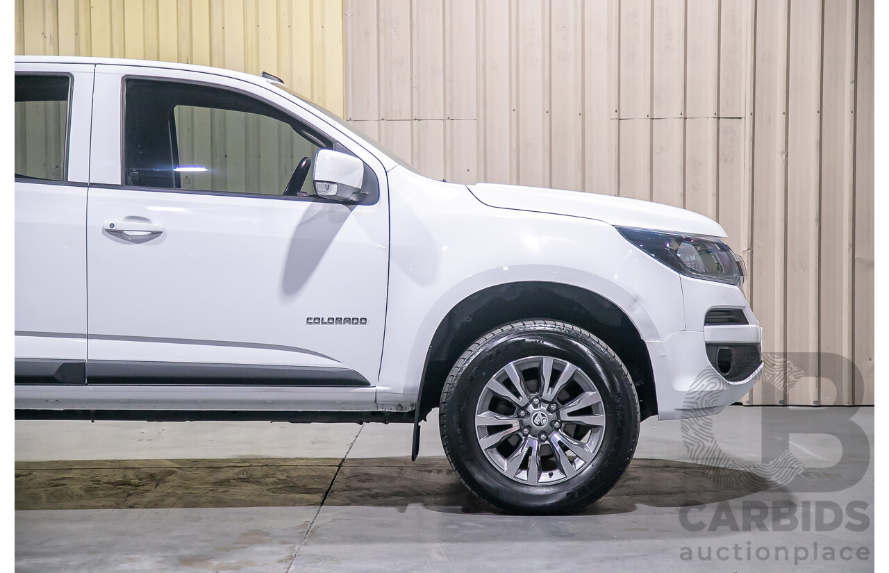 2/2019 Holden Colorado LS RG MY19 2d Crew C/Chas White Turbo Diesel 2.8L