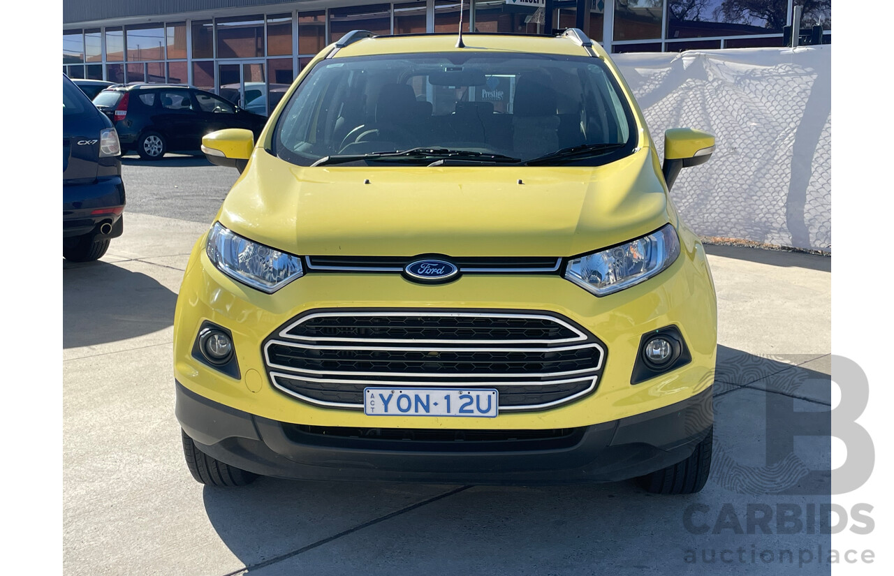 07/14 Ford Ecosport TREND FWD BK 4D Wagon Yellow 1.0L