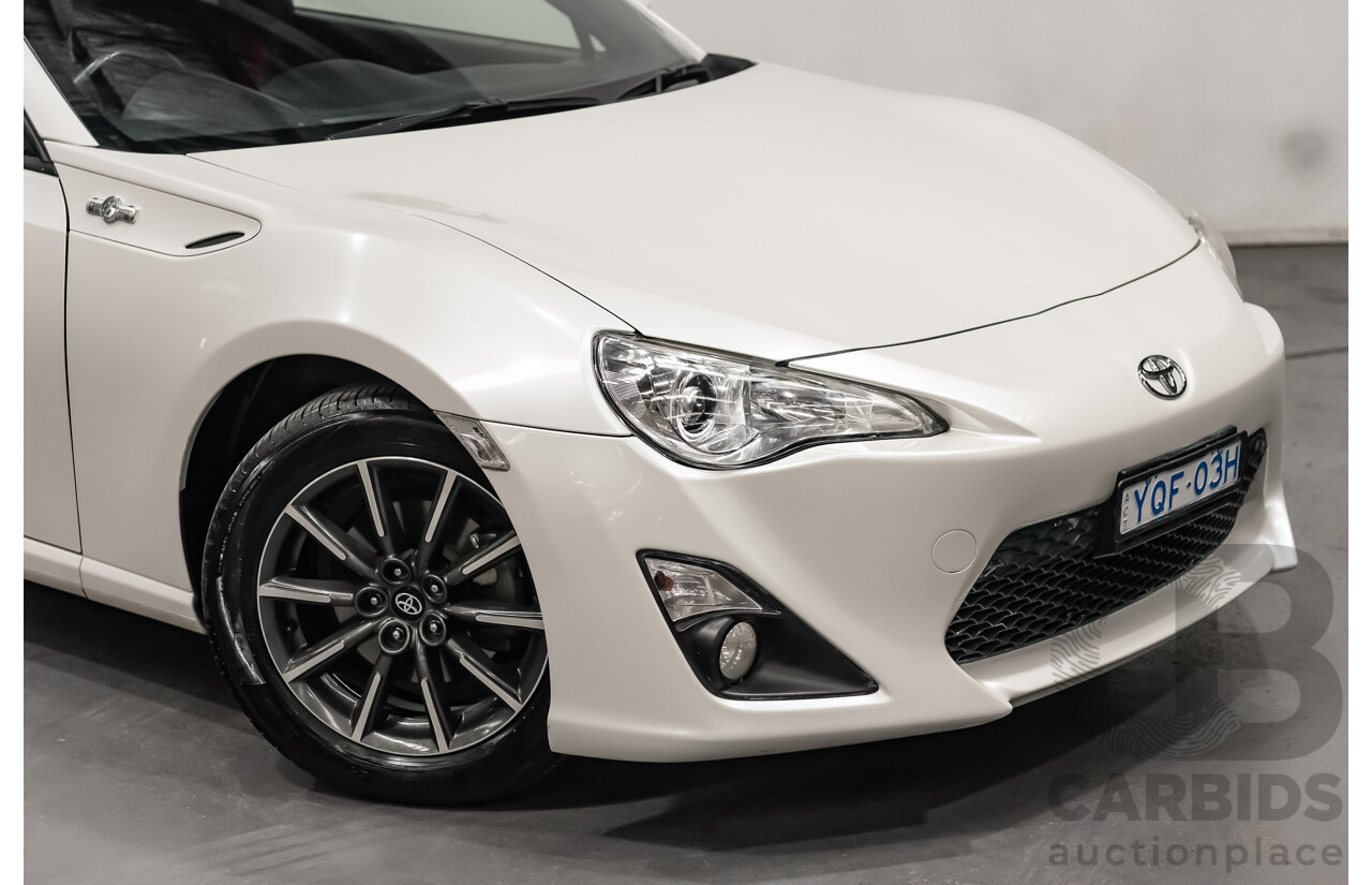 07/13 Toyota 86 GT RWD ZN6 2D Coupe White 2.0L