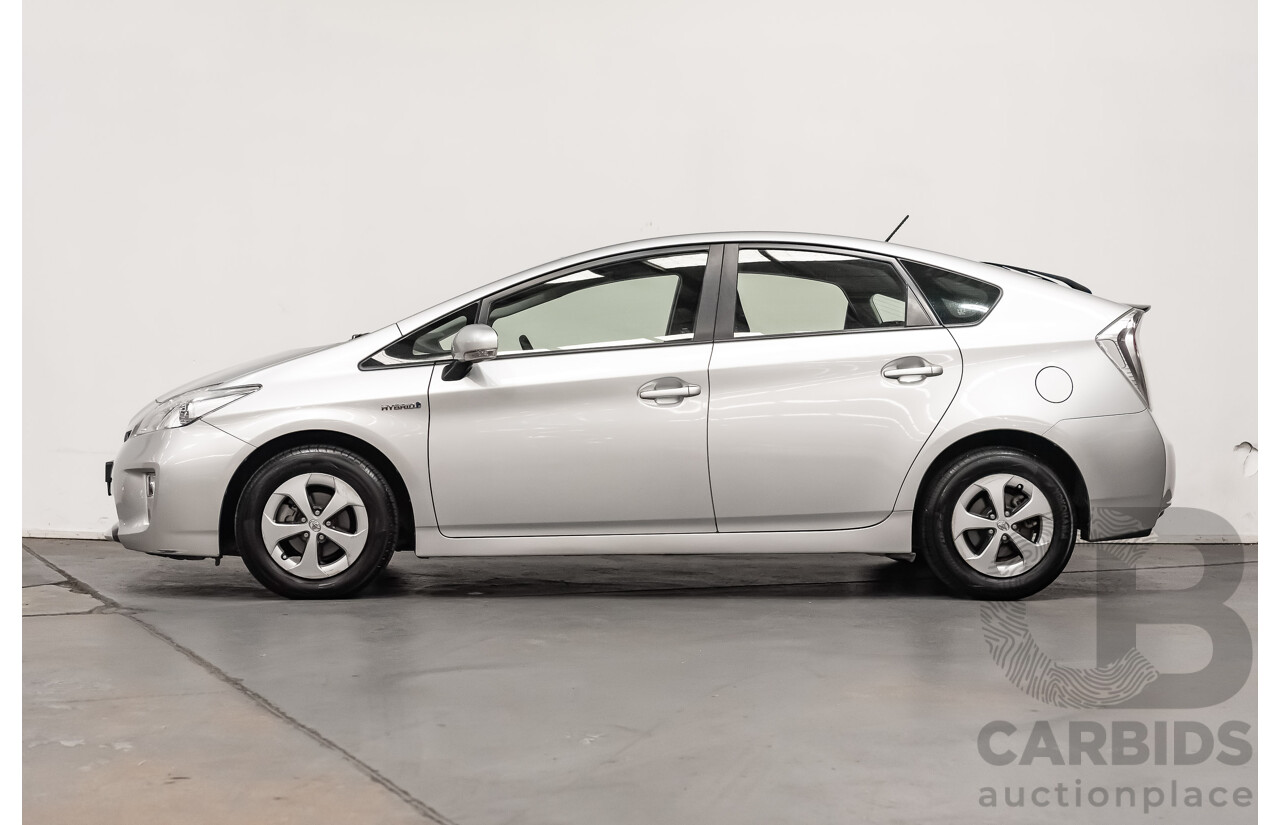 08/13 Toyota Prius HYBRID FWD ZVW30R MY12 5D Hatchback Silver 1.8L