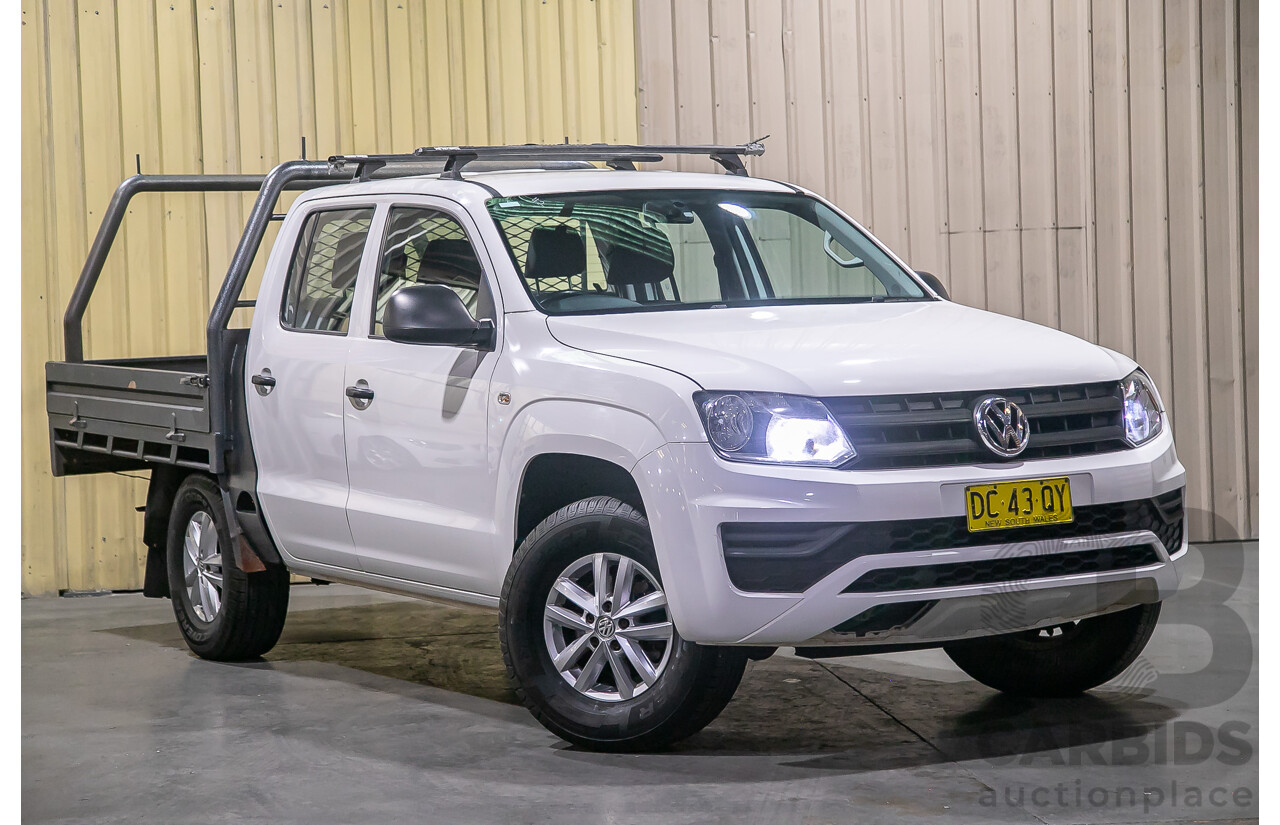 2/2017 Volkswagen Amarok TDI420 Core Edition (4x4) 2H Dual Cab Utility White Turbo Diesel 2.0L
