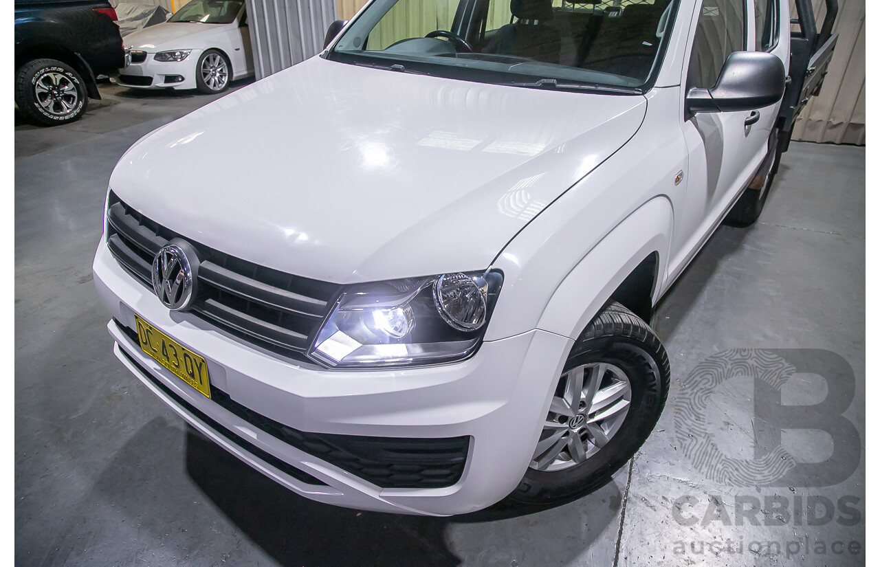 2/2017 Volkswagen Amarok TDI420 Core Edition (4x4) 2H Dual Cab Utility White Turbo Diesel 2.0L