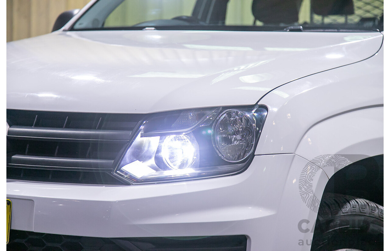 2/2017 Volkswagen Amarok TDI420 Core Edition (4x4) 2H Dual Cab Utility White Turbo Diesel 2.0L