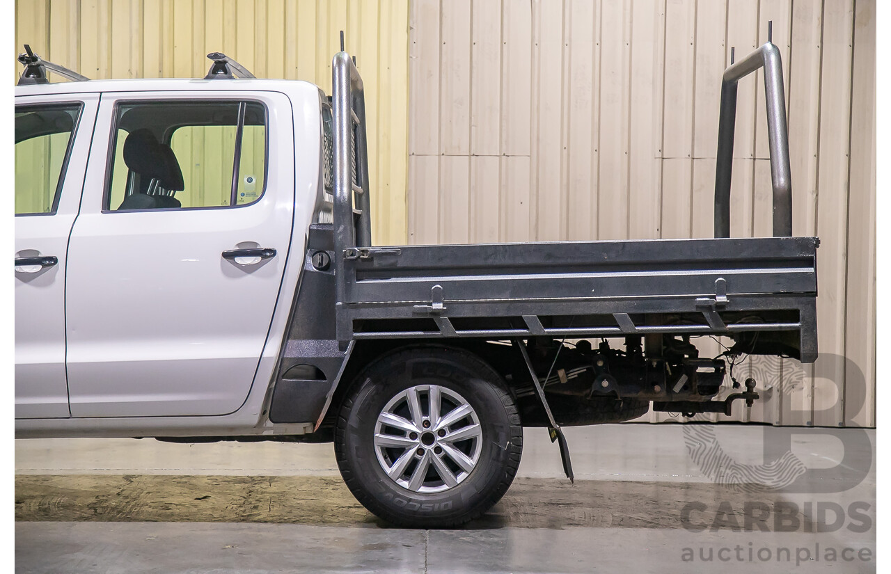 2/2017 Volkswagen Amarok TDI420 Core Edition (4x4) 2H Dual Cab Utility White Turbo Diesel 2.0L