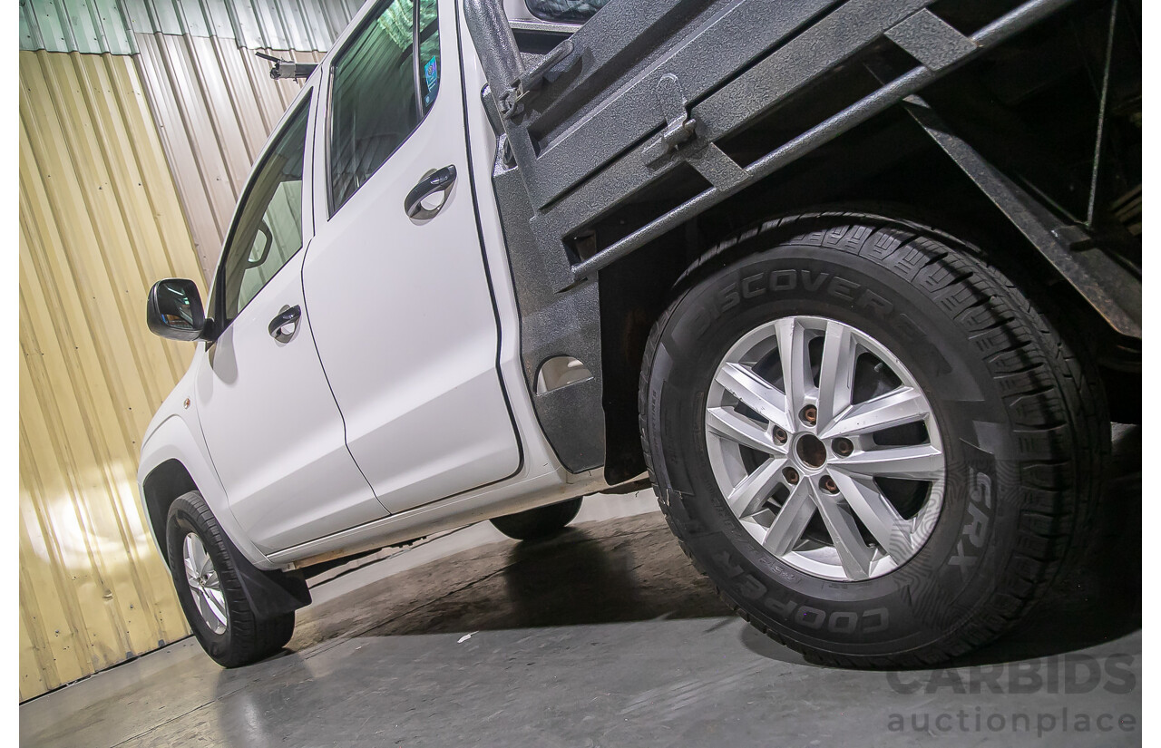 2/2017 Volkswagen Amarok TDI420 Core Edition (4x4) 2H Dual Cab Utility White Turbo Diesel 2.0L