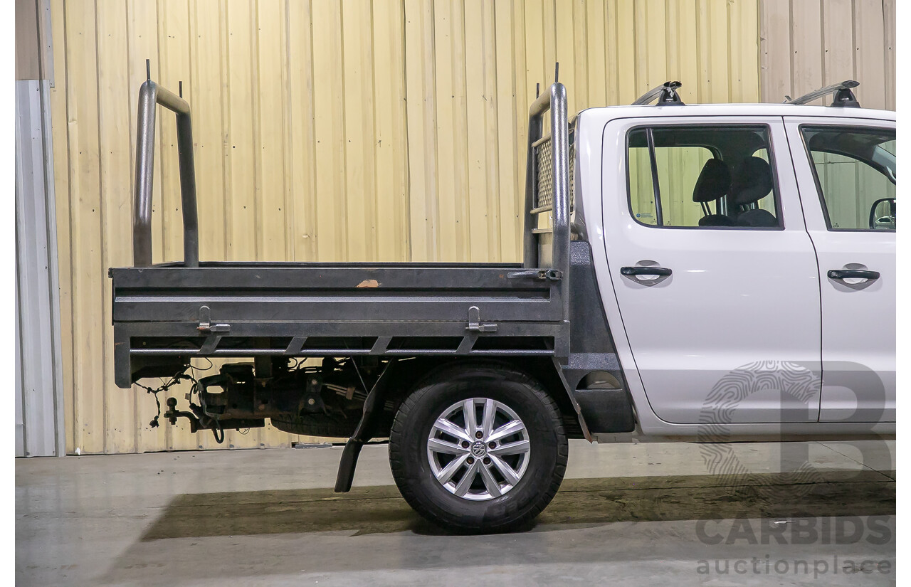 2/2017 Volkswagen Amarok TDI420 Core Edition (4x4) 2H Dual Cab Utility White Turbo Diesel 2.0L
