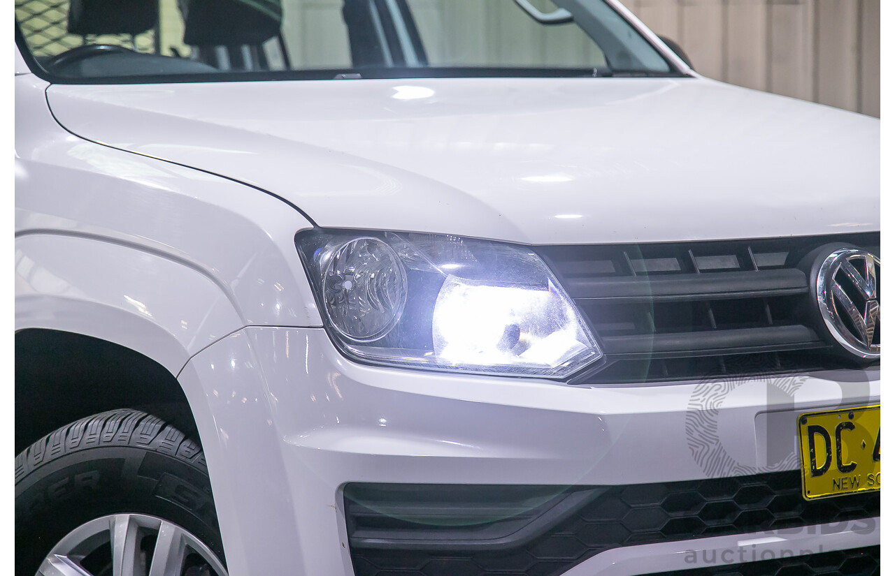 2/2017 Volkswagen Amarok TDI420 Core Edition (4x4) 2H Dual Cab Utility White Turbo Diesel 2.0L