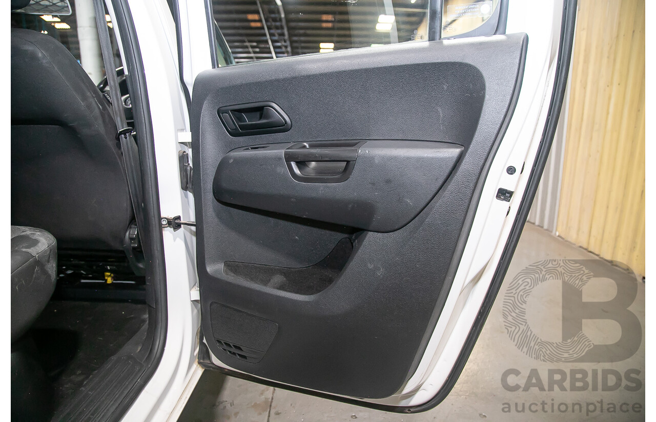 2/2017 Volkswagen Amarok TDI420 Core Edition (4x4) 2H Dual Cab Utility White Turbo Diesel 2.0L