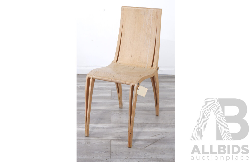 Modernist Machined Ply Accent Chair