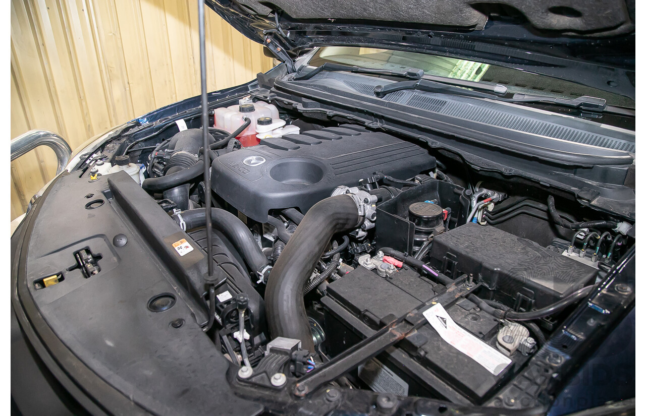 9/2015 Mazda BT50 XTR (4x4) MY16 Dual Cab Utility Metallic Blue Turbo Diesel 3.2L