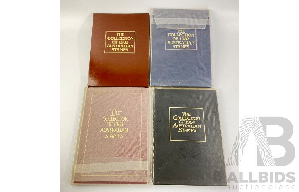 Australian 'The Collection' Stamp Albums, Years 1981, 82, 83, 84