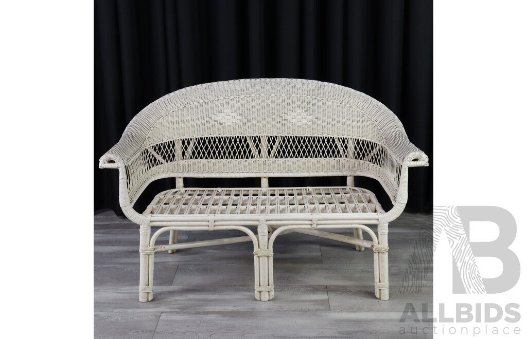 Cane Two Seater Settee