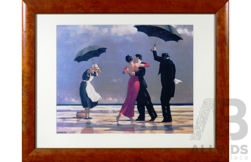 Jack Vettriano OBE, (20th Century, Scottish, 1951-), The Singing Butler, Reproduction Colour Print of Original Oil on Canvas, 72 x 91 cm (frame)