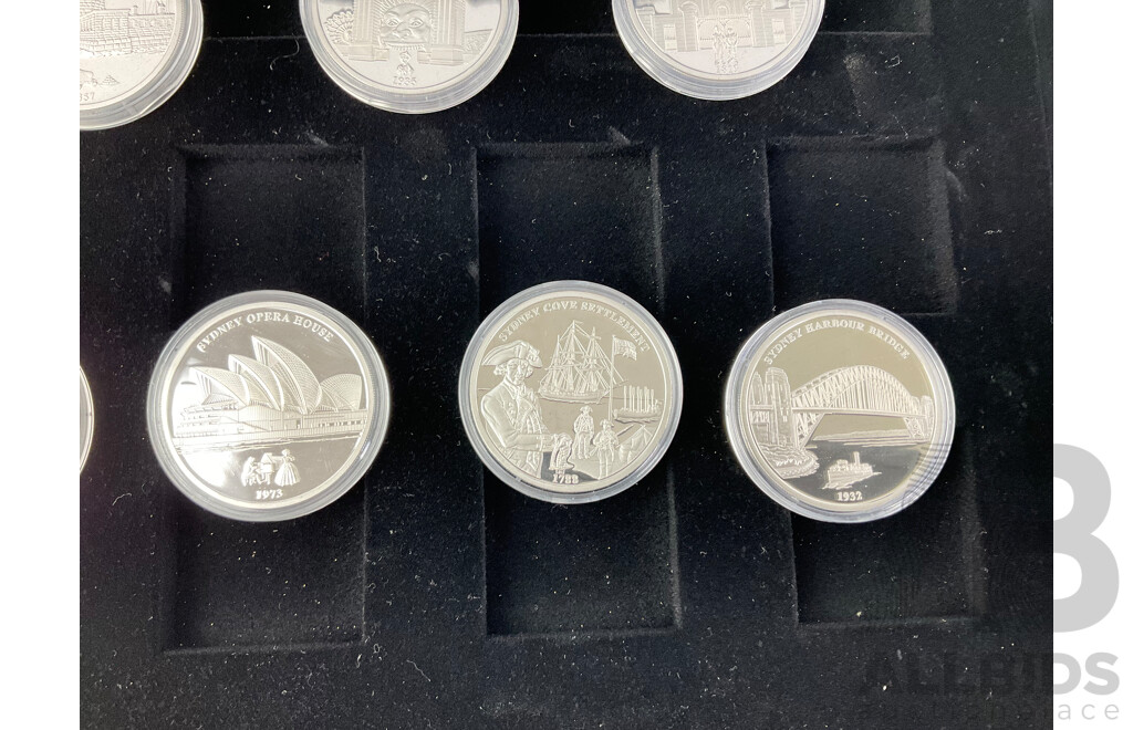 Macquarie Mint 225 Years of Sydney Seven Medallion Set