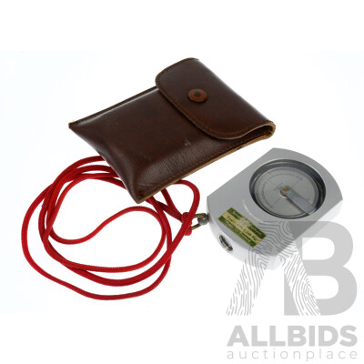 Vintage Suunto Precision Sighting Compass with Original Case