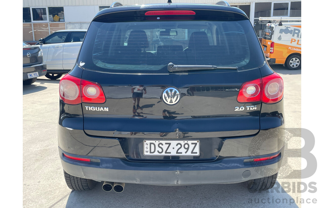 06/08 Volkswagen Tiguan 2.0 TDI 4x4 5NC 4D Wagon Black 2.0L