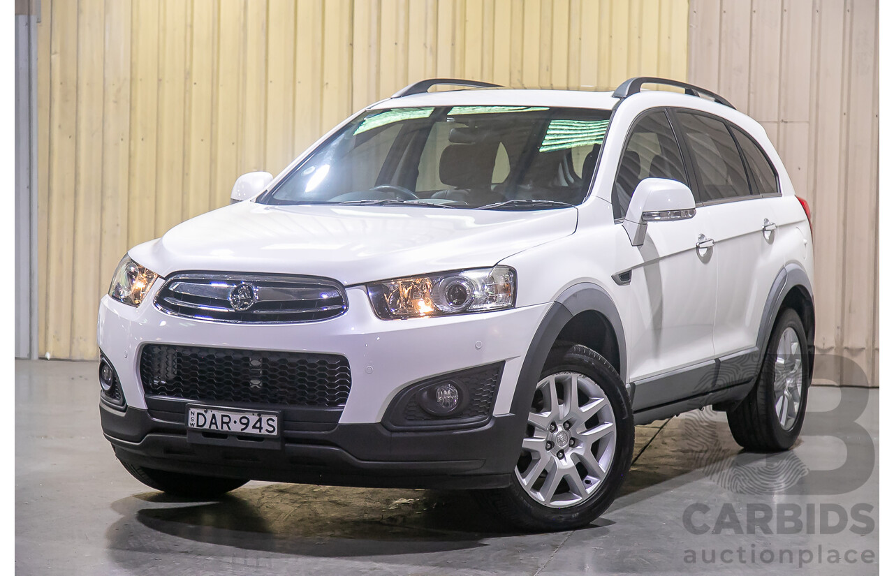 9/2015 Holden Captiva 7 LS Active CG MY15 4d Wagon White 2.4L - 7 Seater