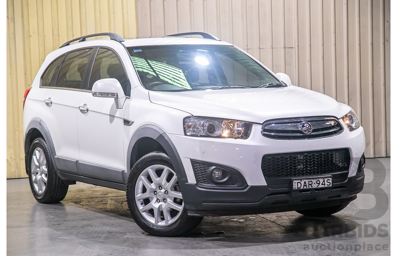 9/2015 Holden Captiva 7 LS Active CG MY15 4d Wagon White 2.4L - 7 Seater