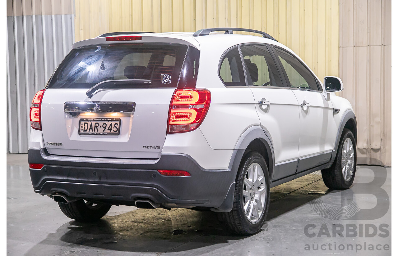 9/2015 Holden Captiva 7 LS Active CG MY15 4d Wagon White 2.4L - 7 Seater