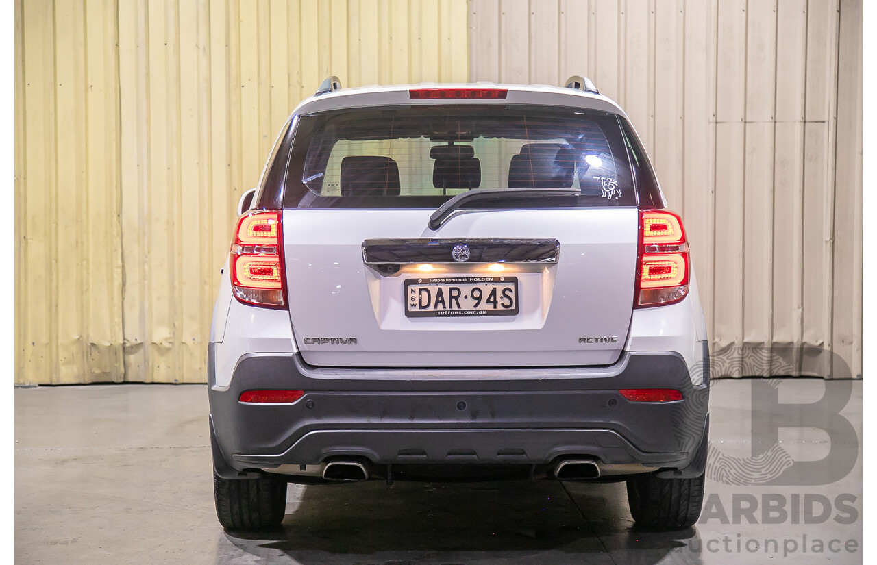 9/2015 Holden Captiva 7 LS Active CG MY15 4d Wagon White 2.4L - 7 Seater