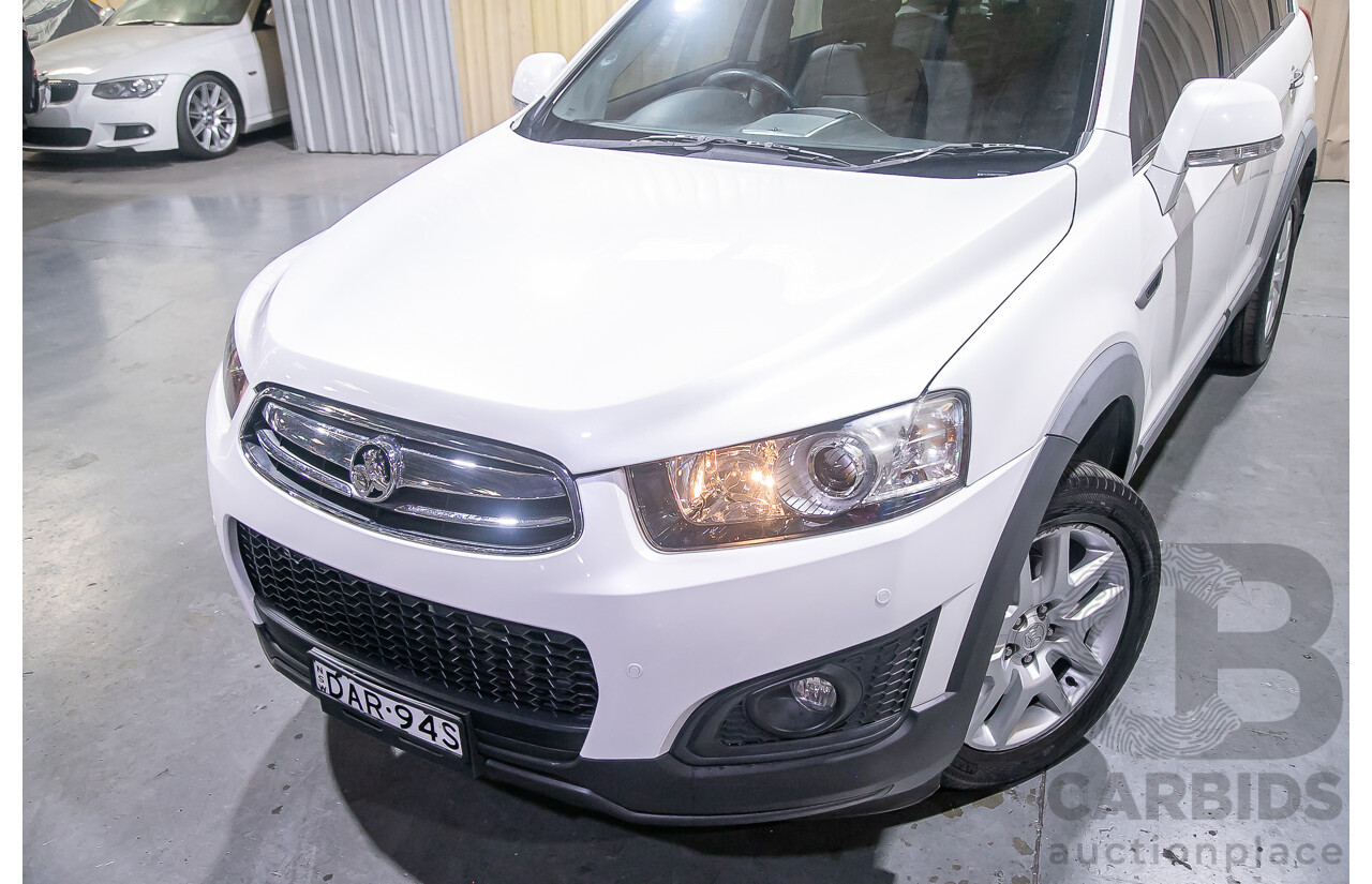 9/2015 Holden Captiva 7 LS Active CG MY15 4d Wagon White 2.4L - 7 Seater