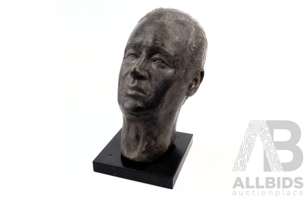 Bust of Derek Freeman - Anthropologist, Cast Bronze