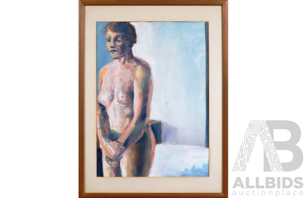 Miranda Keeling, Standing Nude, Acrylic on Paper