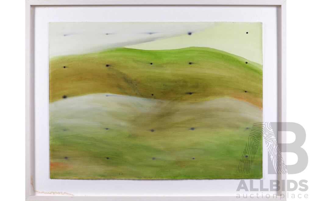 Barbara McConchie, These Blunted Hills #4 1995, Watercolour