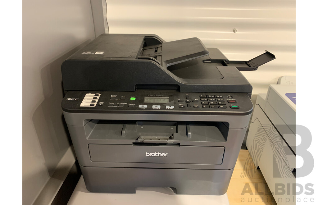 BROTHER Monochrome Laser Multi-Function Printer with automatic 2-sided printing and wireless connectivity
