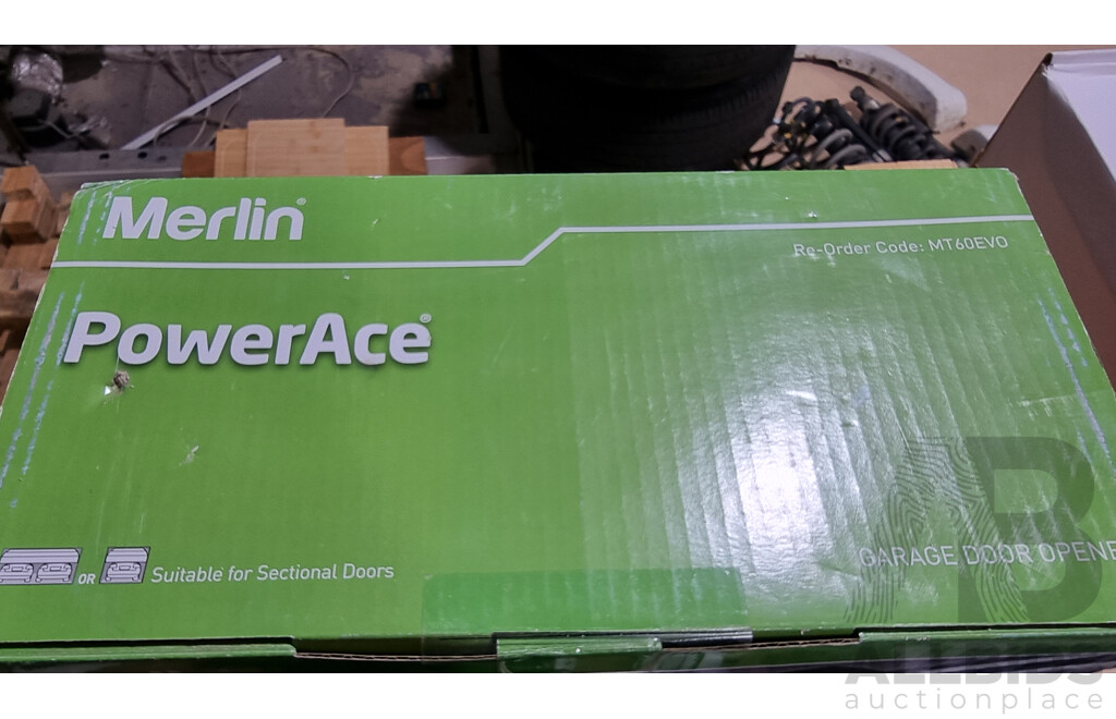 MERLIN PowerAce Sectional Garage Door Opener with 2 x Universal Covers