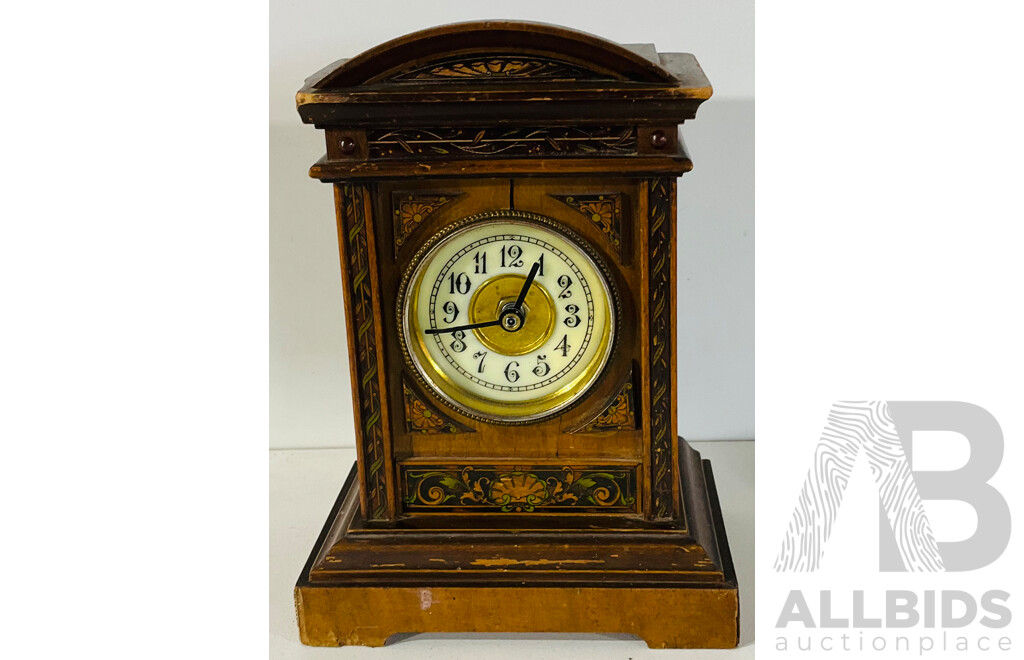 Handpainted Decorative Wooden Clock