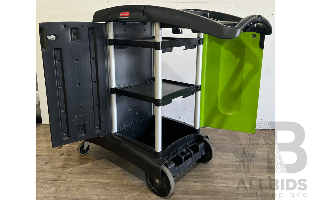 Rubbermaid High Capacity Cleaning Trolley Cart - Estimated ORP $700.00
