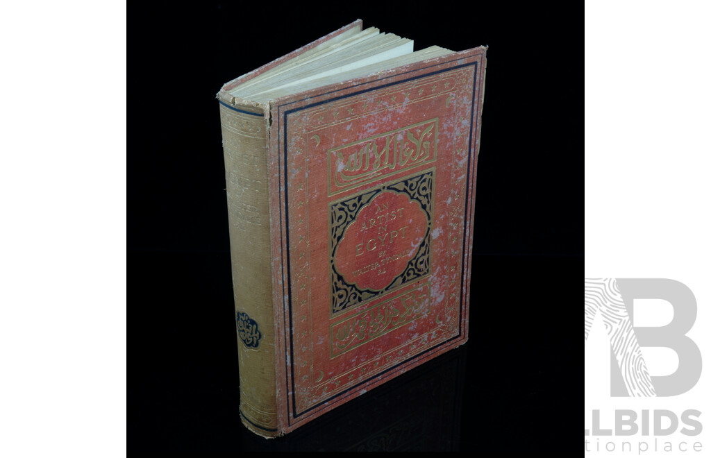 An Artist in Egypt, Walter Tyndale, Hopdder & Stoughton, London, 1912, Hardcover with Tipped in Colour Plates