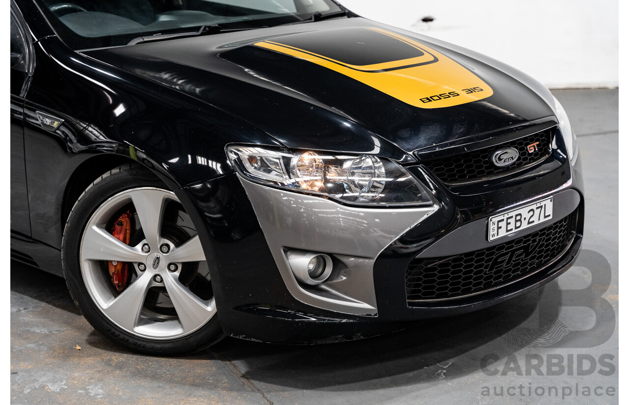 05/2008 Ford FPV GT FG Boss 315 4D Sedan Black V8 5.4L