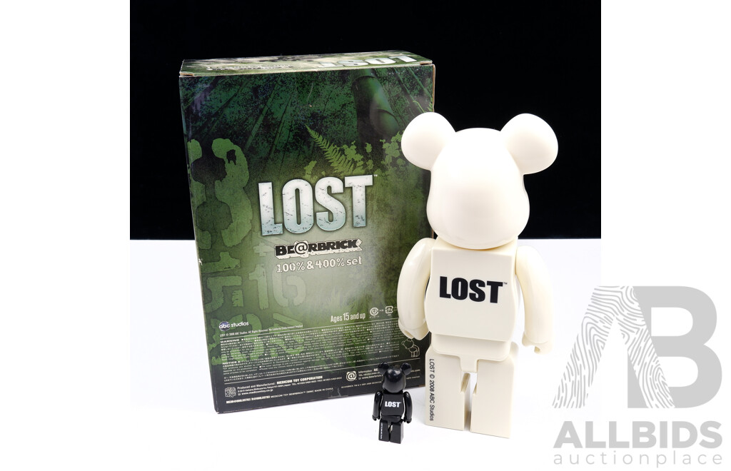 Lost Be@rbrick 100% & 400% Set Medicom Vinyl Figures 2008