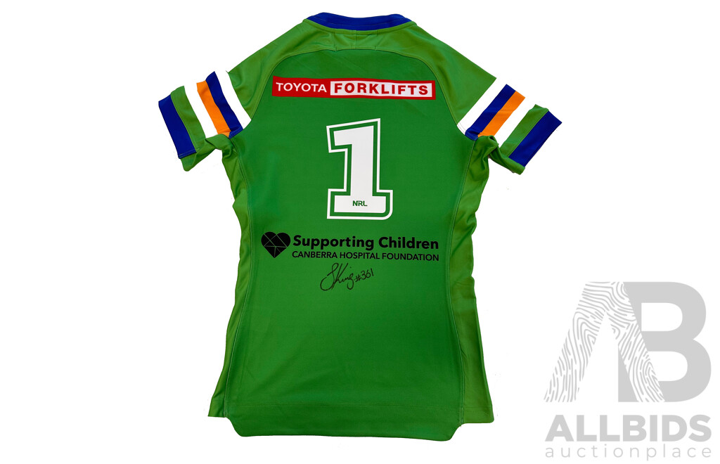 11. Hudson Young - Canberra Raiders 2023 Jersey - Proceeds Towards the Canberra Hospital Foundation