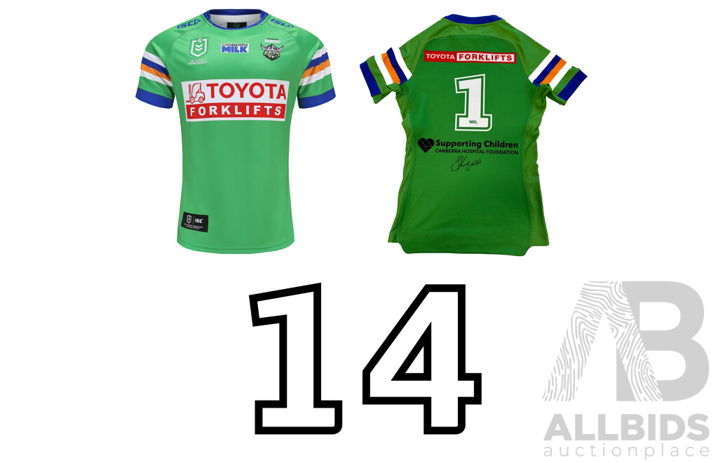 14. Tom Starling - Canberra Raiders 2023 Jersey - Proceeds Towards the Canberra Hospital Foundation