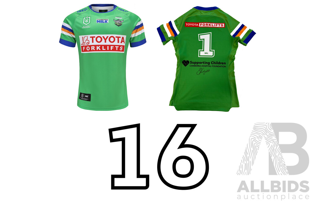 16. Pasami Saulo - Canberra Raiders 2023 Jersey - Proceeds Towards the Canberra Hospital Foundation