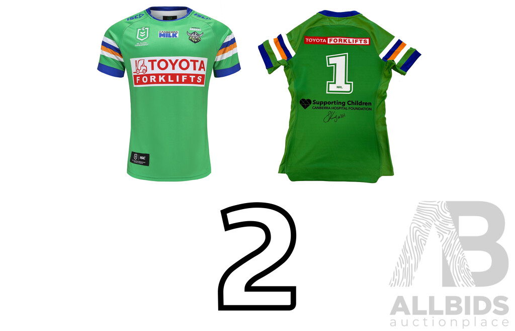 2. Albert Hopoate - Canberra Raiders 2023 Jersey - Proceeds Towards the Canberra Hospital Foundation