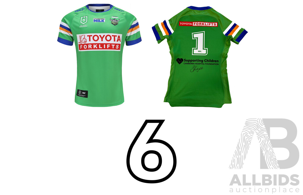 6. Jack Wighton - Canberra Raiders 2023 Jersey - Proceeds Towards the Canberra Hospital Foundation