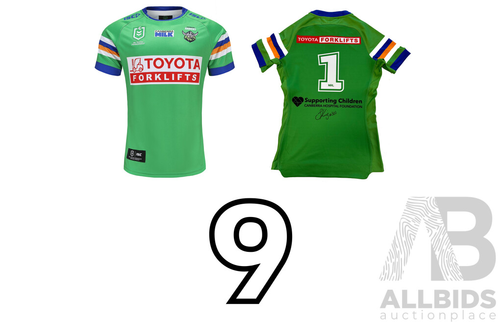9. Zac Woolford - Canberra Raiders 2023 Jersey - Proceeds Towards the Canberra Hospital Foundation