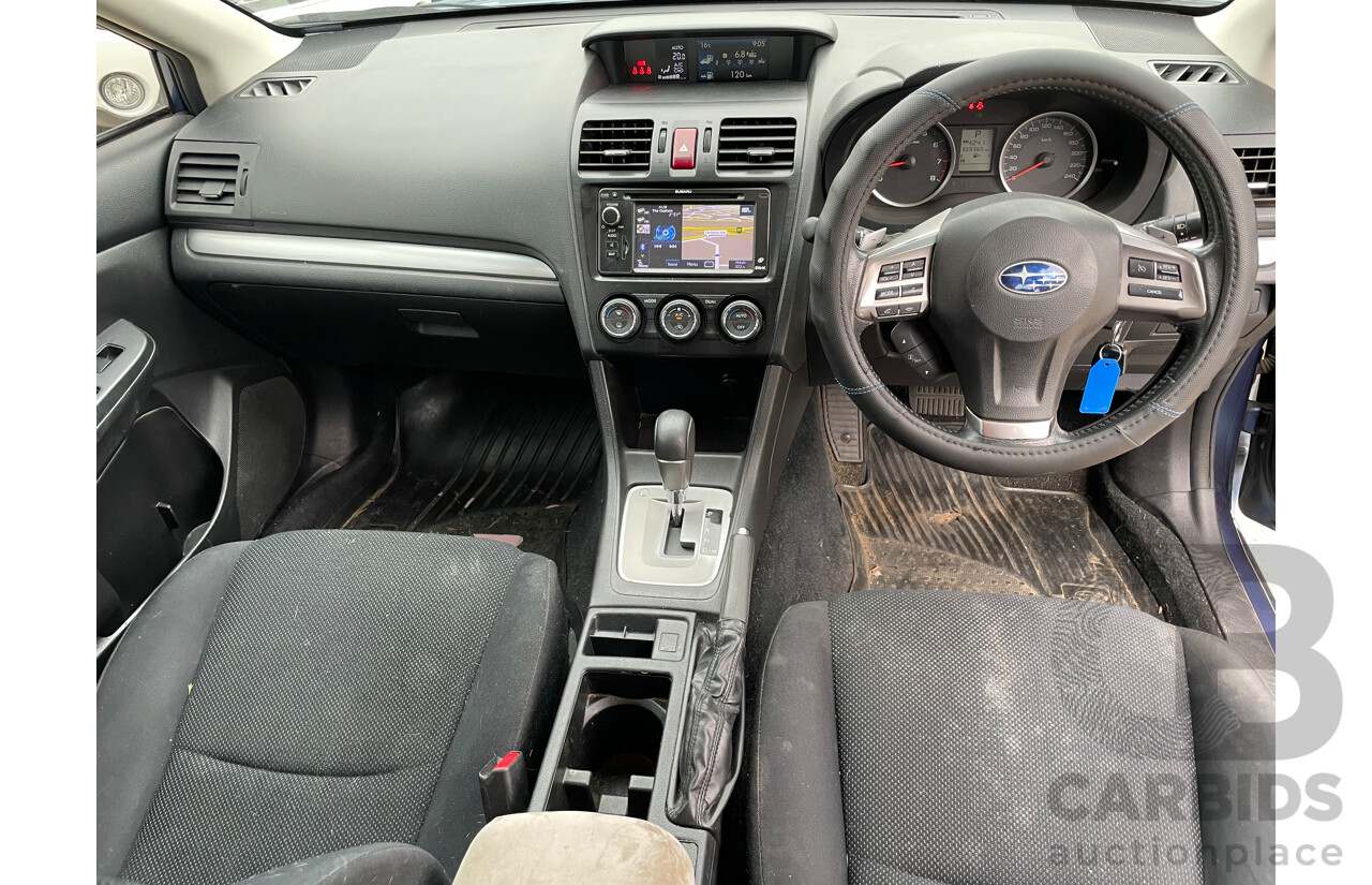 1/2014 Subaru Impreza 2.0i (awd) MY14 4d Sedan Blue 2.0L