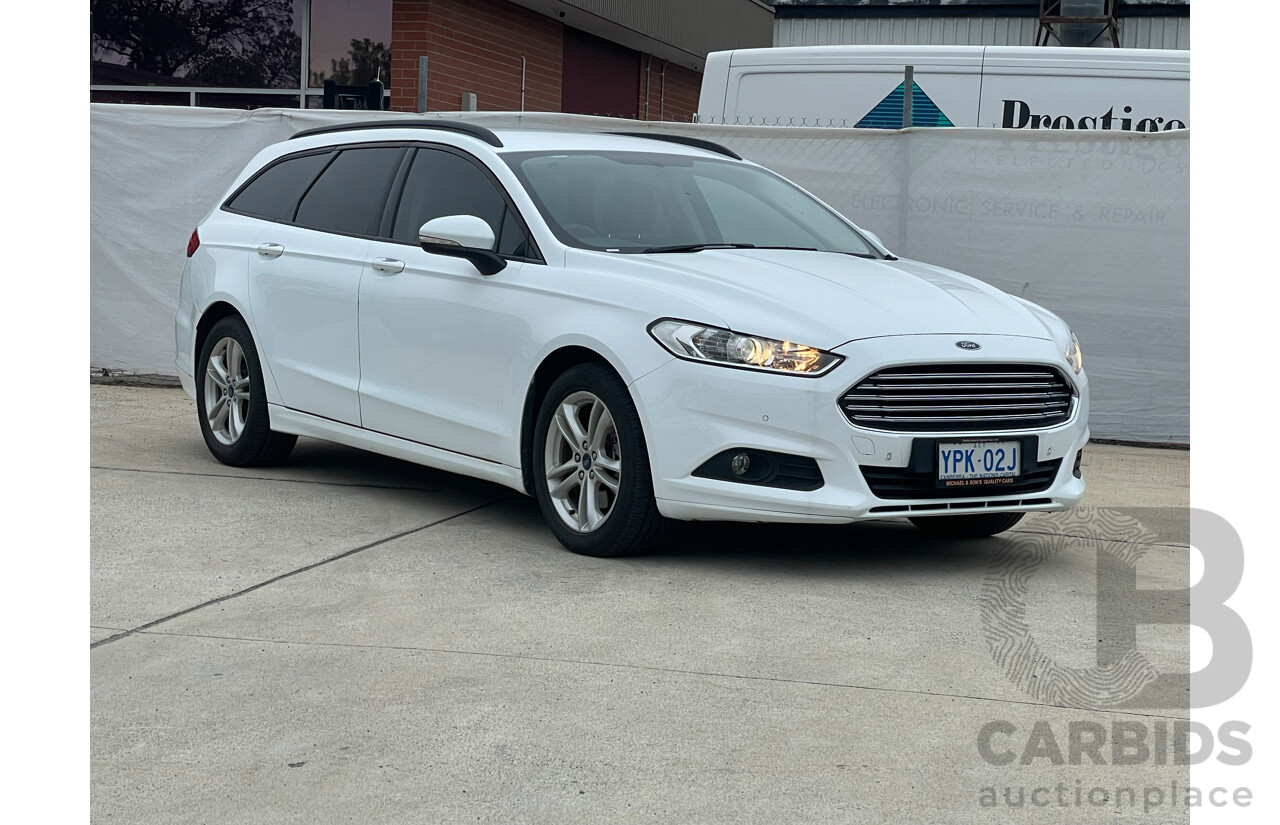 12/2015 Ford Mondeo Ambiente TDCi MD 4d Wagon White 2.0L