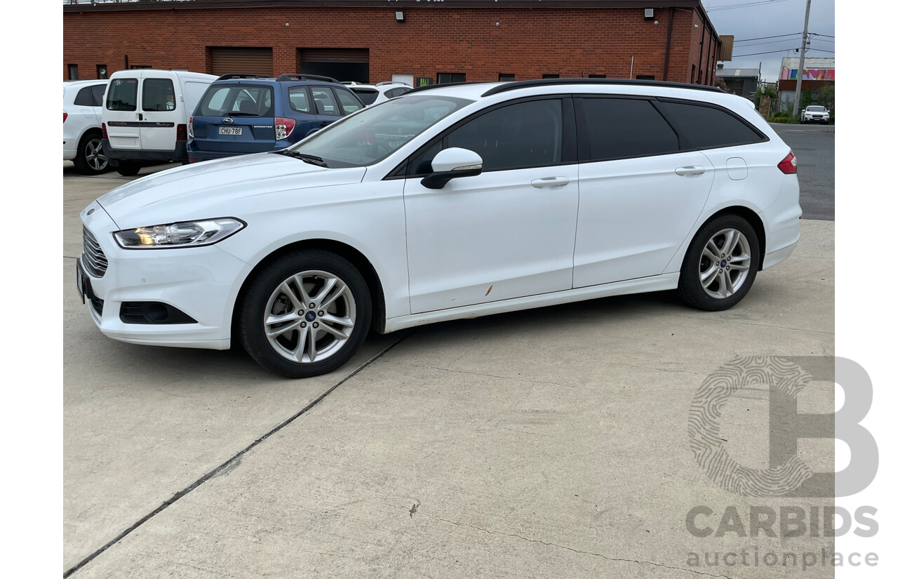 12/2015 Ford Mondeo Ambiente TDCi MD 4d Wagon White 2.0L