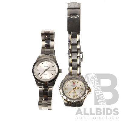 Swiss Army 20033 & Dugena DU10016-2 Watches, 35mm Casing